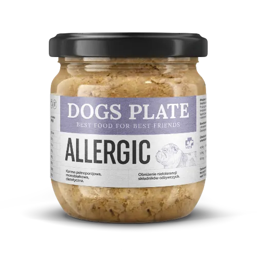 Dogs Plate Vet Allergic 360 g
