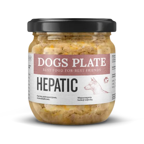 Dogs Plate Vet Hepatic 360 g z ostropestem