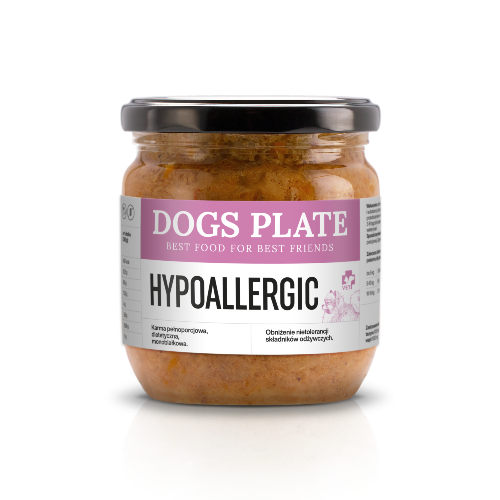 Dogs Plate Vet Hypoallergic 360 g z kozą
