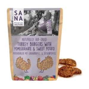 Sanadog Burger z indyka z granatem i batatem 100 g