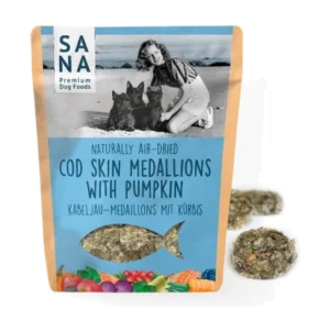 Sanadog Medaliony ze skóry dorsza z dynią 100 g
